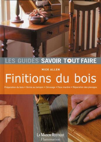 Couverture du livre « Finitions du bois » de Allen aux éditions Maison Rustique