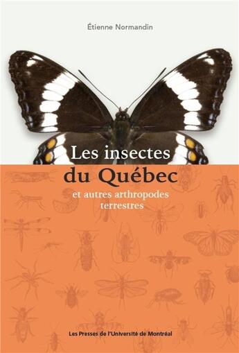 Couverture du livre « Les insectes du quebec et autres arthropodes terrestres » de Normandin Etienne aux éditions Pu De Montreal