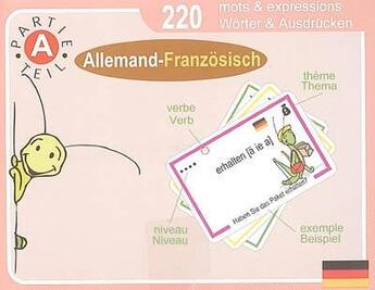 Couverture du livre « Cartes de vocabulaire allemand-français : partie A ; 220 mots & expressions » de  aux éditions La Langue Pendue