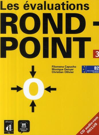 Couverture du livre « Evaluations de rond-point 3 nivb2 + cd audi rom » de  aux éditions La Maison Des Langues