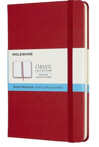 Couverture du livre « Carnet pointillé médium rigide rouge scarlet » de  aux éditions Moleskine