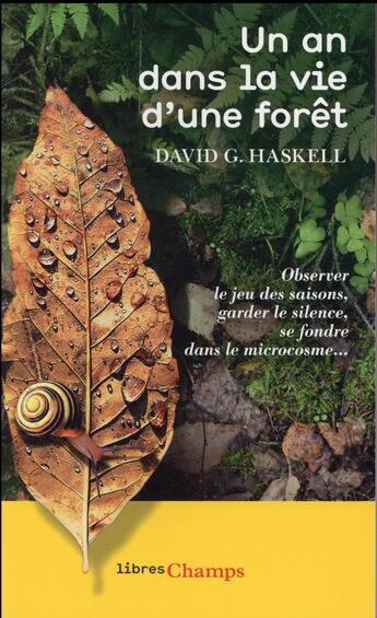 Couverture du livre « Un an dans la vie d'une forêt » de David George Haskell aux éditions Flammarion