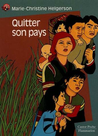 Couverture du livre « Quitter son pays - - emotion garantie, roman, junior des 7/8ans » de Helgerson Marie-Chri aux éditions Pere Castor