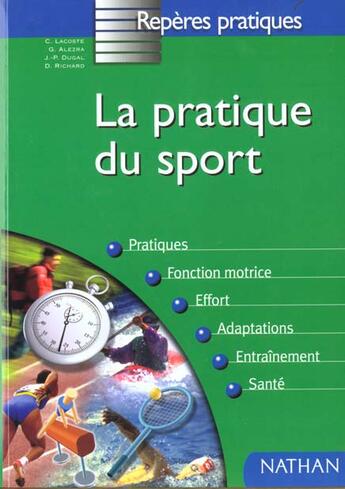 Couverture du livre « Pratique du sport » de Richard/Lacoste aux éditions Nathan