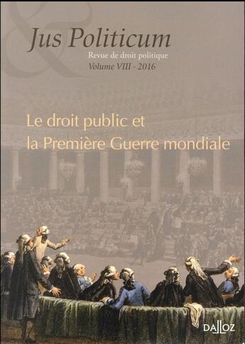 Couverture du livre « Jus politicum t.8 (édition 2016) » de  aux éditions Dalloz