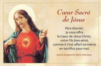 Couverture du livre « Cartes Coeur Sacre De Jesus Par Lot De 20 » de Nc. aux éditions Ephese