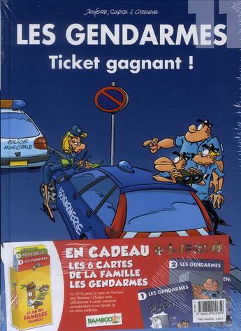 Couverture du livre « Les gendarmes T.11 ; ticket gagnant » de Christophe Cazenove et David Lunven et Jenfevre et Olivier Sulpice aux éditions Bamboo