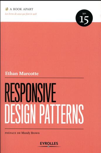 Couverture du livre « Responsive design patterns » de Ethan Marcotte aux éditions Eyrolles