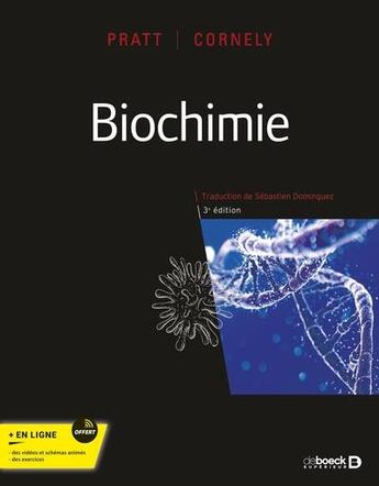 Couverture du livre « Biochimie » de Charlotte W. Pratt et Kathleen Cornely aux éditions De Boeck Superieur