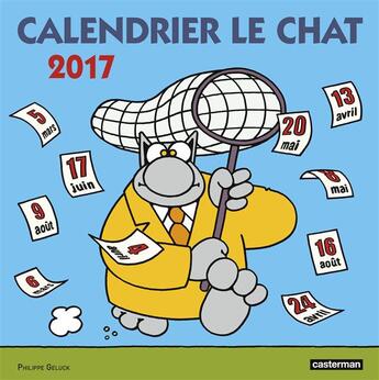 Couverture du livre « Le chat ; calendrier (édition 2017) » de Philippe Geluck aux éditions Casterman