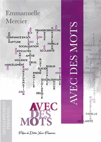 Couverture du livre « Avec des mots » de Emmanuelle Mercier aux éditions Books On Demand