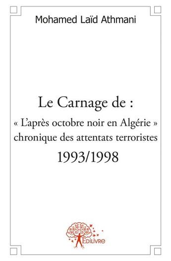 Couverture du livre « Le carnage de : 