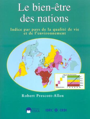 Couverture du livre « Bien-etre des nations (le) » de Prescott-Allen R. aux éditions Eska