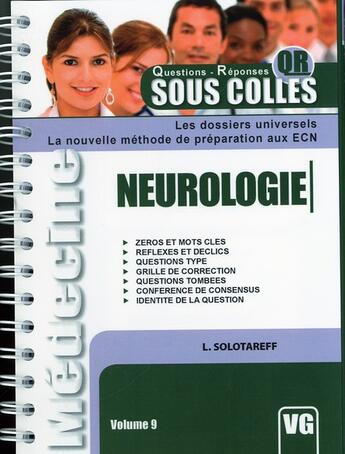 Couverture du livre « Neurologie » de L. Solotareff aux éditions Vernazobres Grego