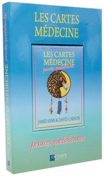 Couverture du livre « Les cartes médecine ; pensées quotidiennes » de Jamie Sams et David Carson aux éditions Octave