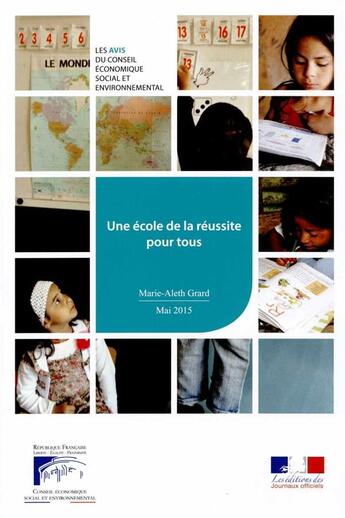 Couverture du livre « Une école de la réussite pour tous » de  aux éditions Documentation Francaise