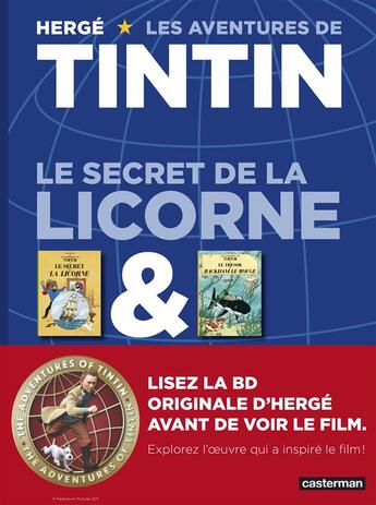 Couverture du livre « Le secret de la licorne et le tresor de rackham le rouge » de Herge aux éditions Casterman