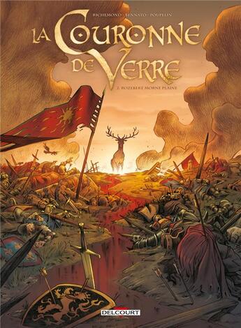 Couverture du livre « La couronne de verre Tome 2 : Rozebeke morne plaine » de Tommaso Bennato et France Richemond aux éditions Delcourt