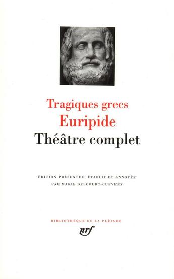 Couverture du livre « Théâtre complet » de Euripide aux éditions Gallimard