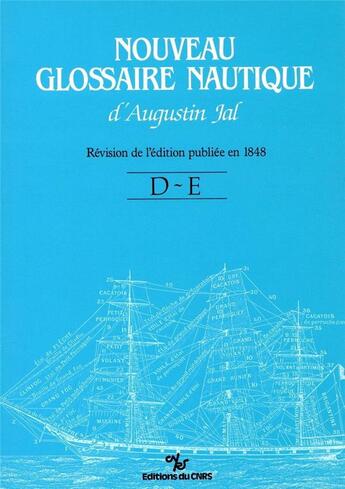 Couverture du livre « Nouveua glossaire nautique jal - lettes d-e » de  aux éditions Cnrs