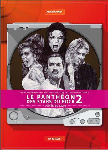 Couverture du livre « Le panthéon du rock t.2 ; années 80 - 90 » de Alex Bochard aux éditions Physalis