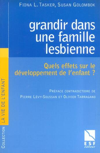 Couverture du livre « Grandir dans une famille lesbienne » de Golombok/Tasker aux éditions Esf