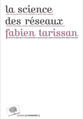 Couverture du livre « La science des reseaux » de Fabien Tarissan aux éditions Le Pommier