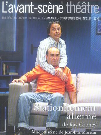 Couverture du livre « Stationnement alterne » de Ray Cooney aux éditions Avant-scene Theatre