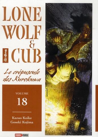 Couverture du livre « Lone wolf & cub Tome 18 : le crépuscule des Kurokawa » de Kazuo Koike et Goseki Kojima aux éditions Panini