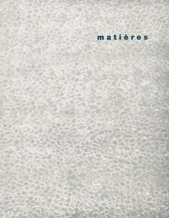 Couverture du livre « Matieres - n 4 - 2001 - banal, monumental » de Alberto Abriani aux éditions Ppur