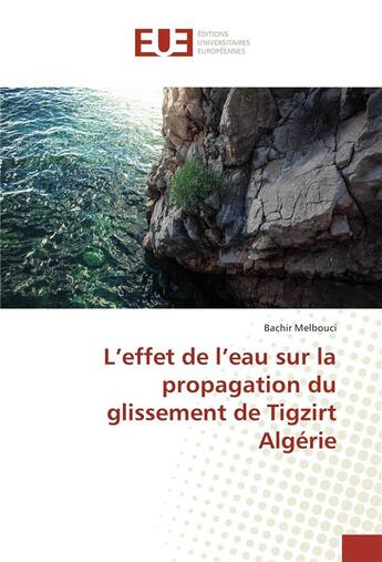 Couverture du livre « L'effet de l'eau sur la propagation du glissement de tigzirt algerie » de Melbouci Bachir aux éditions Editions Universitaires Europeennes