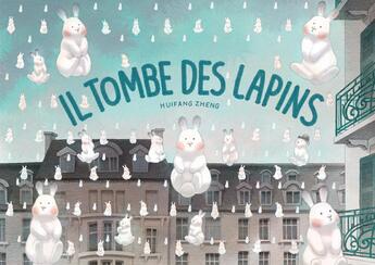 Couverture du livre « Il tombe des lapins » de Huifang Zheng aux éditions Thierry Magnier