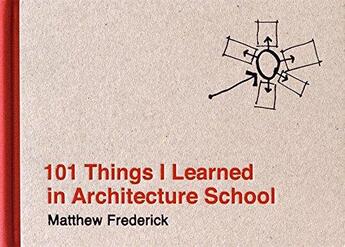 Couverture du livre « 101 things i learned in architecture school » de Matthew Frederick aux éditions Mit Press