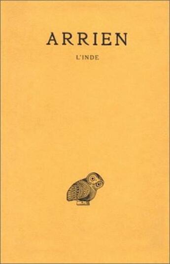 Couverture du livre « L'inde » de Arrien aux éditions Belles Lettres