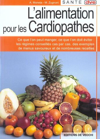 Couverture du livre « Alimentation pour les cardiopathes (l) » de Zugnoni aux éditions De Vecchi