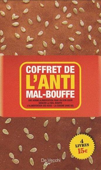 Couverture du livre « Coffret l'anti mal-bouffe » de  aux éditions De Vecchi