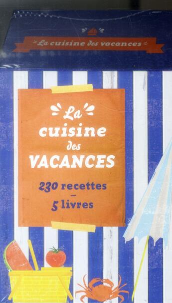 Couverture du livre « La cuisine des vacances ; coffret » de  aux éditions First