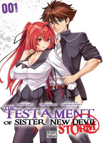 Couverture du livre « The testament of sister new devil - storm Tome 1 » de Tetsuto Uesu et Nekosuke Okuma et Fumihiro Kiso aux éditions Delcourt