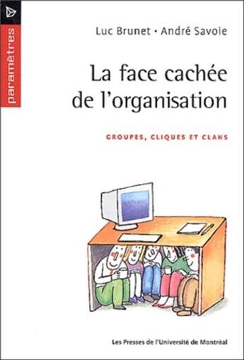 Couverture du livre « La face cachee de l'organisation - groupes, cliques et clan » de Brunet/Savoie aux éditions Pu De Montreal