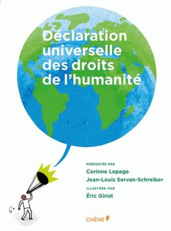 Couverture du livre « Déclaration universelle des droits de l'humanité illustrée » de  aux éditions Chene