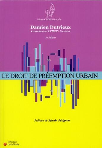 Couverture du livre « Le droit de préemption urbain » de  aux éditions Lexisnexis