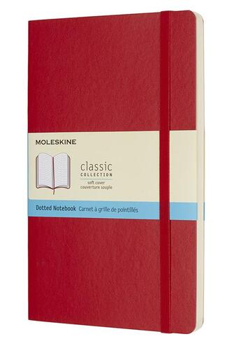 Couverture du livre « Carnet pointillé grand format souple scarlet » de  aux éditions Moleskine