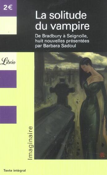 Couverture du livre « La Solitude Du Vampire » de Barbara Sadoul aux éditions J'ai Lu