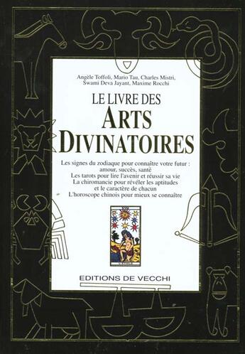 Couverture du livre « Le livre des arts divinatoires » de Toffoli aux éditions De Vecchi