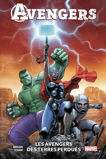 Couverture du livre « Les Avengers des terres perdues » de Ed Brisson et Jonas Scharf aux éditions Panini