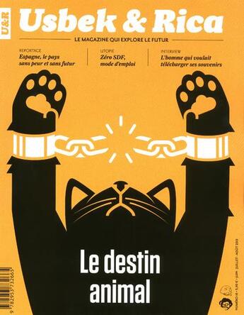 Couverture du livre « USBEK & RICA n.10 ; le destin animal » de Usbek Et Rica aux éditions Usbek Et Rica