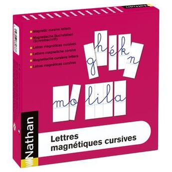 Couverture du livre « Lettres magnetiques cursives » de  aux éditions Nathan