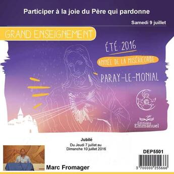 Couverture du livre « Participer a la joie du pere qui pardonne » de  aux éditions Emmanuel