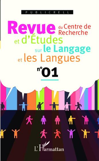 Couverture du livre « Publicrell (n 1) revue du centre de recherche et d'etudes sur le langage et les langues » de  aux éditions L'harmattan