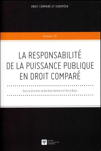 Couverture du livre « La responsabilité de la puissance publique en droit comparé » de  aux éditions Ste De Legislation Comparee